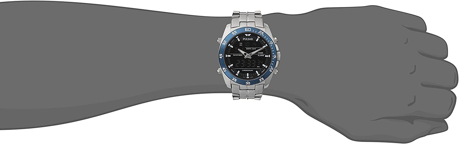 Pulsar Men's PW6013 Analog Display Japanese Quartz Silver Watch
