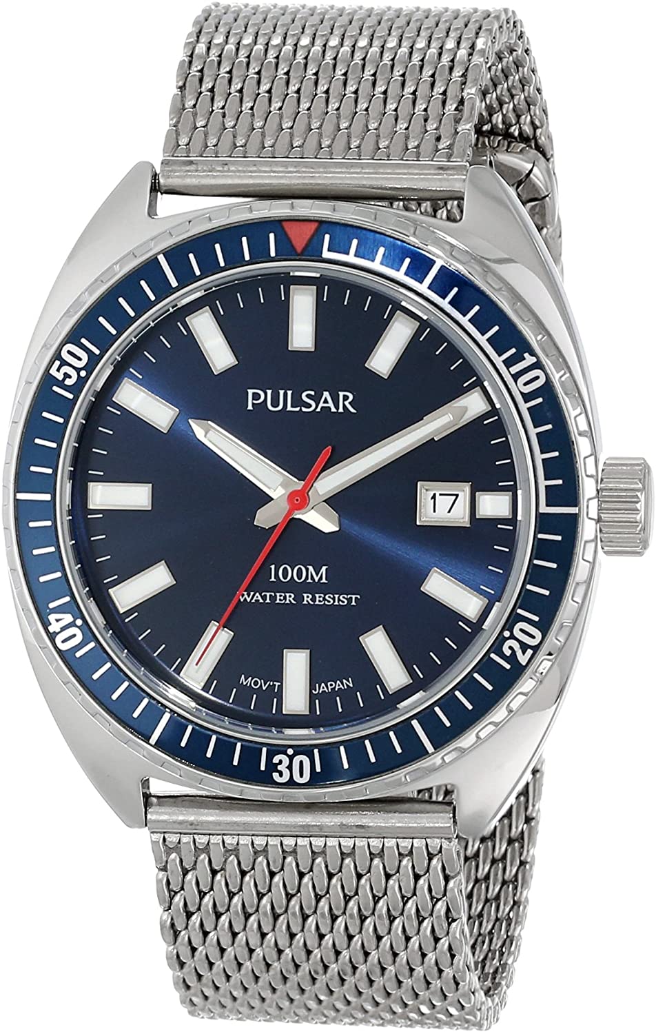 Pulsar Men's PS9229 Analog Display Japanese Quartz Silver Watch
