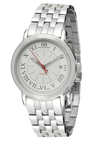 88 Rue du Rhone Men's 87WA120031 Analog Display Swiss Automatic Silver Watch
