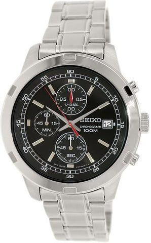 Seiko SKS421 Chronograph Black Dial Stainless Steel Mens Watch