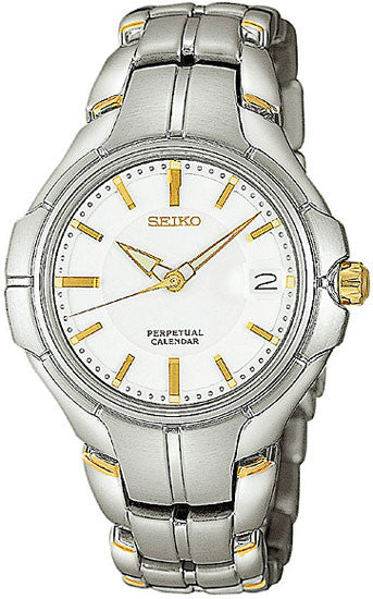 Seiko Men's SLL055 Perpetual Calendar Two-Tone Watch