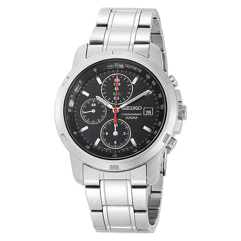 Seiko Chronograph Black Dial Men's Watch SNDB03