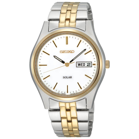 Seiko Men's SNE032 Two-Tone Stainless Steel Solar Watch