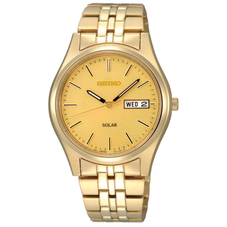 Seiko Men's SNE036 Stainless Steel Solar Watch