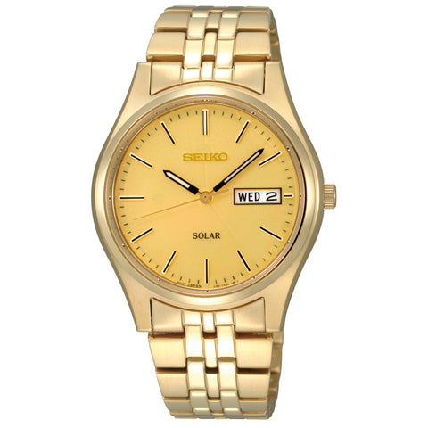 Seiko Men's SNE036 Stainless Steel Solar Watch