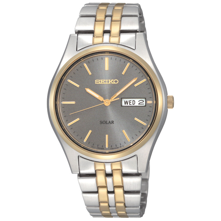 Seiko Men's SNE042 Stainless Steel Solar Watch