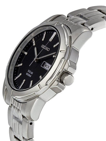 Seiko Men's SNE093 Stainless Steel Solar Watch