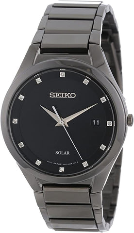 Seiko Men's SNE243 Solar Stainless Steel Dress Watch