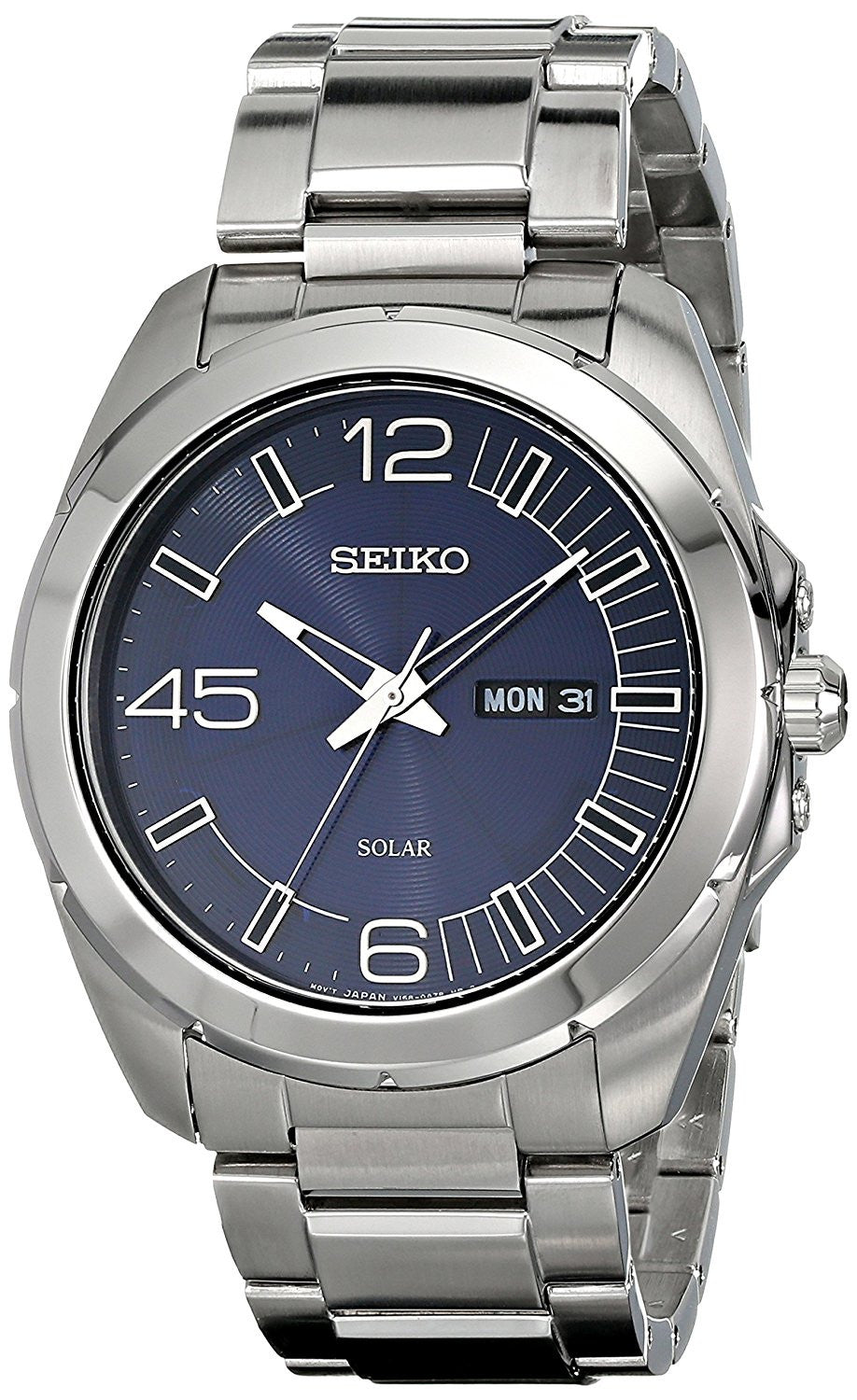 Seiko Men's SSC201 Analog Display Japanese Quartz Silver Watch