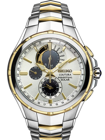 Seiko Men's SSC560 Coutura Stainless steel and quartz casual watch.