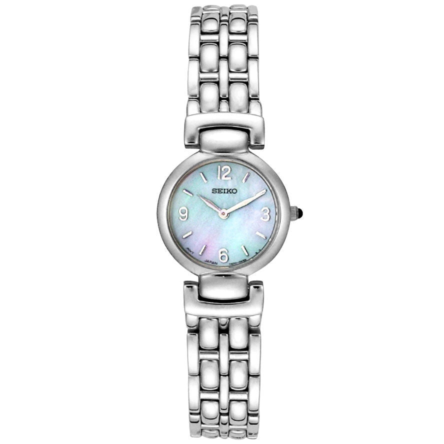 SUJ709 seiko ladies stainless steel blue mother of pearl dial watch