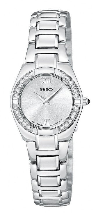 Seiko Women's SUJF09 Diamond Silver-Tone Watch