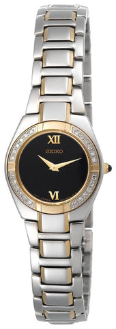Seiko Women's SUJF10 24 Diamond Two-Tone Watch