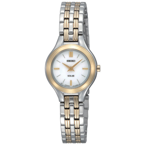Seiko women's two sales tone solar watch