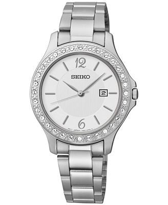 Seiko Women's SXDF97 Silver Stainless-Steel Quartz Watch