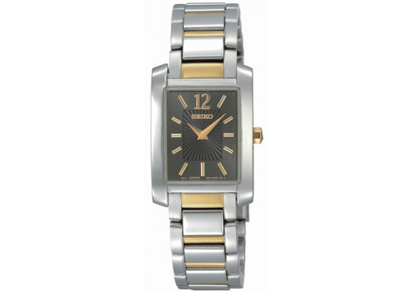 Seiko Seiko Women's SUJG15 Two-Tone Solid Stainless Steel Case & Charcoal Dial Bracelet Watch