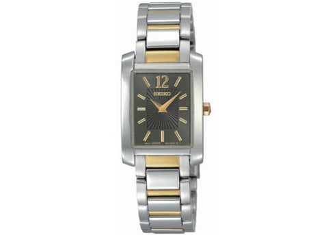 Seiko Seiko Women's SUJG15 Two-Tone Solid Stainless Steel Case & Charcoal Dial Bracelet Watch