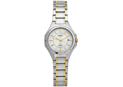 Sieko Women's SXDE14 Two Tone Stainless Steel Analog with Silver Dial Watch