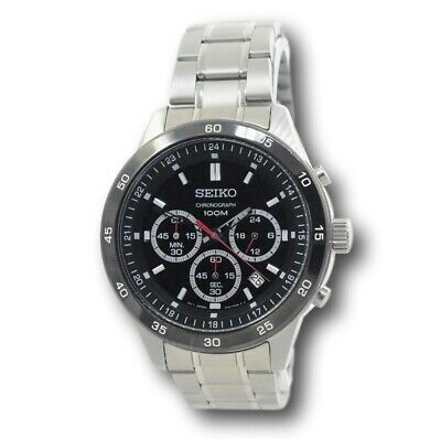 Seiko Men's SKS527 Neo Sports Chronograph Quartz Black Dial Watch