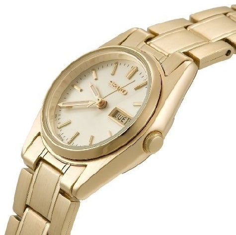 Seiko Women's SXA122 Functional Gold-tone Stainless Steel Watch