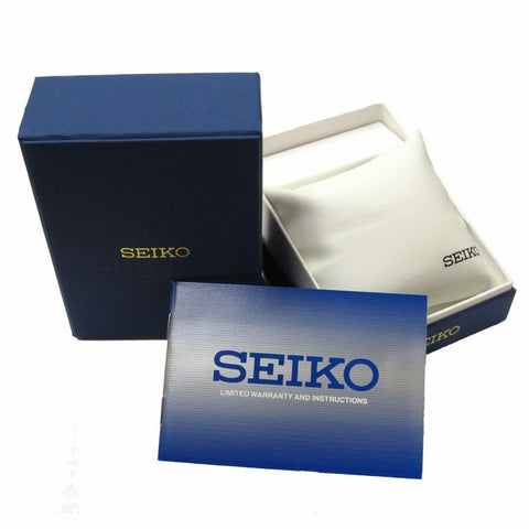 NEW Seiko SKA402 Kinetic Mens Stainless Steel Two Tone Watch MSRP 495 Exact Time Corp