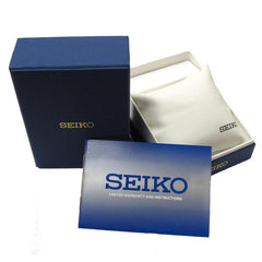 Seiko Men's SGEF61 Stainless Steel Analog with Black Dial Watch