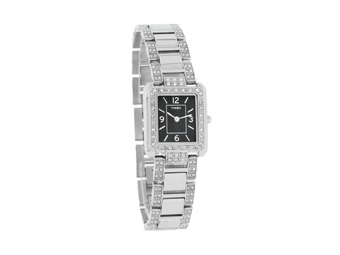 T2P413 Timex Crystal Ladies Stainless Steel Bracelet Quartz Watch