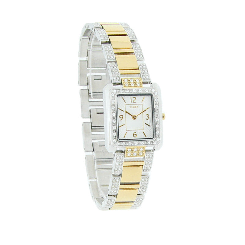 T2P414 Timex Starlight Collection Ladies Crystal Two Tone Quartz Watch