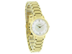 T2P421 Timex Classic Dress Ladies Diamond MOP Gold Tone Bracelet Quartz Watch