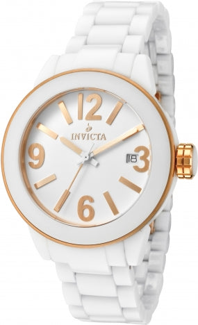 Invicta Women's 1163 Ceramics White Dial Two-tone Quartz Watch