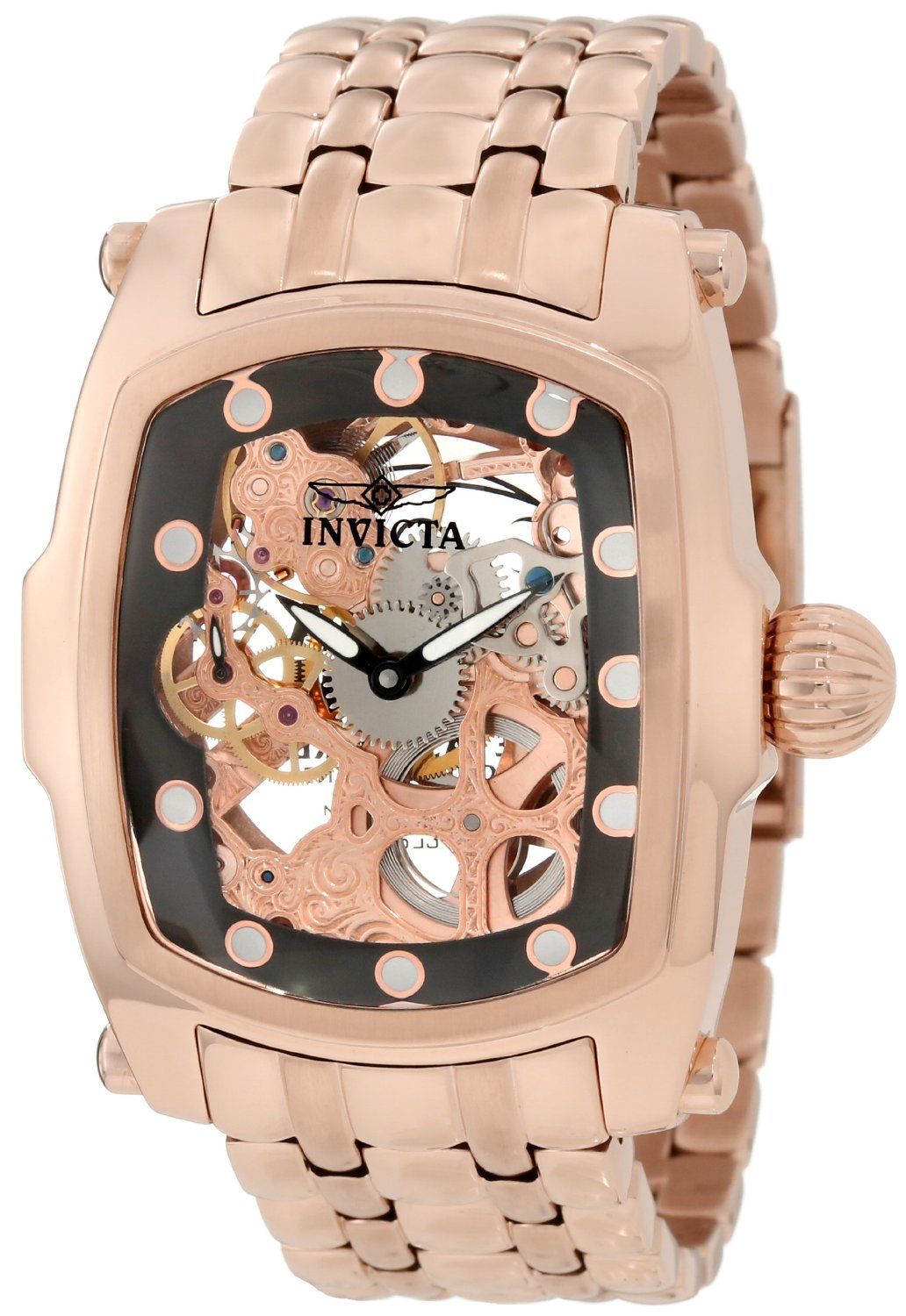 Invicta Men's 1093 Lupah Automatic Rose Gold Plated Wrist Watch
