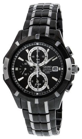 Seiko Men's SNAE57 Black Dial Watch