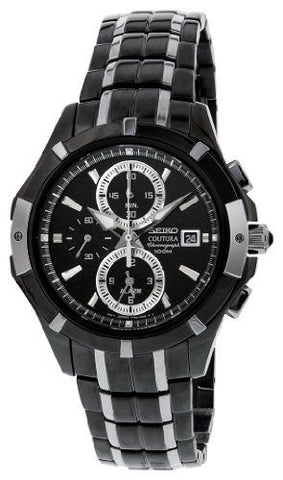 Seiko Men's SNAE57 Black Dial Watch