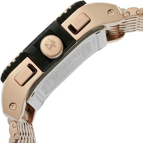 Invicta Men's 1694 "Cuadro" 18k Rose Gold Ion-Plated with Mesh Bracelet Watch