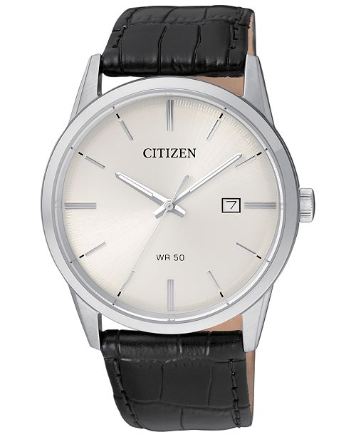 Citizen Men's BI5000-01A Quartz Leather Band Casual Watch