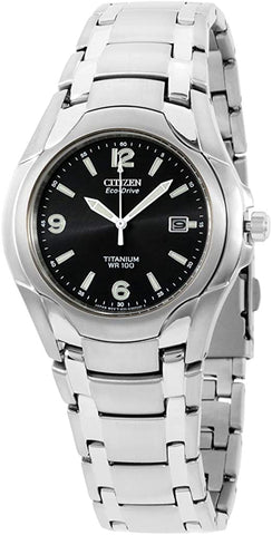 Mens Watch Citizen BM6060-57F 180 Titanium Eco-Drive 180 Black Dial
