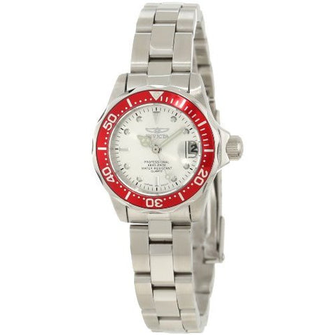 Invicta Women's 12521 Pro Diver Silver Dial Stainless Steel Watch