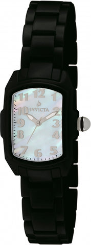 Invicta Women's 1963 Lady Lupah Mother-of-Pearl Dial Black Ceramic Watch