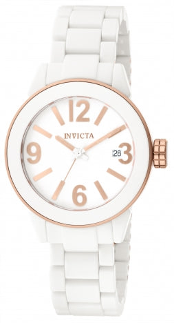 Invicta Women's 1163 Ceramics White Dial Two-tone Quartz Watch