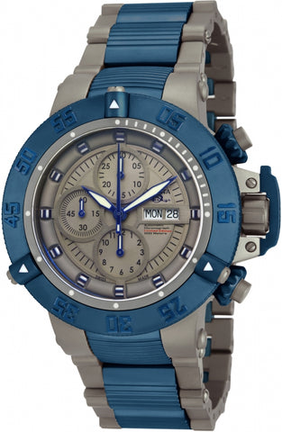 Men's Invicta 11053 Subaqua Noma III Limited Edition Blue Bezel Valjoux 7750 Automatic Chronograph Watch