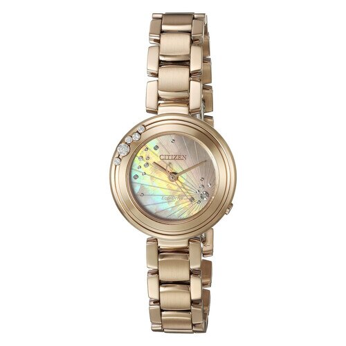 Citizen Women's EM0463-51Y Eco-Drive Carina Rose Gold MOP Diamond Watch