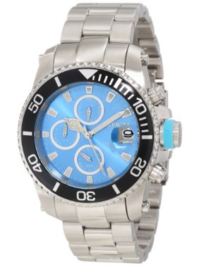 Invicta Men's 11219 Pro Diver Chronograph Blue Dial Stainless Steel Watch