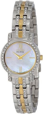 Citizen Women's EX1244-51D Eco-Drive Two-Tone with Mother-of-Pearl Dial Silhouette Watch