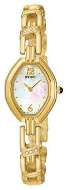 Seiko Women's SUJD28 Gold-Tone Diamond Accent Watch