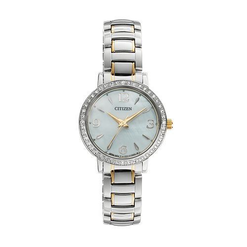 Citizen El3044-54d Mother of Pearl Two Tone Swarovski