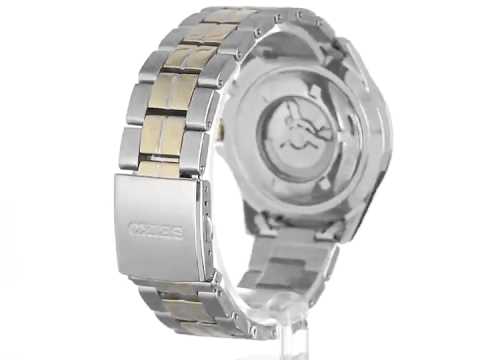 Seiko Men's SKA582 Kinetic Grey Dial Two-Tone Watch