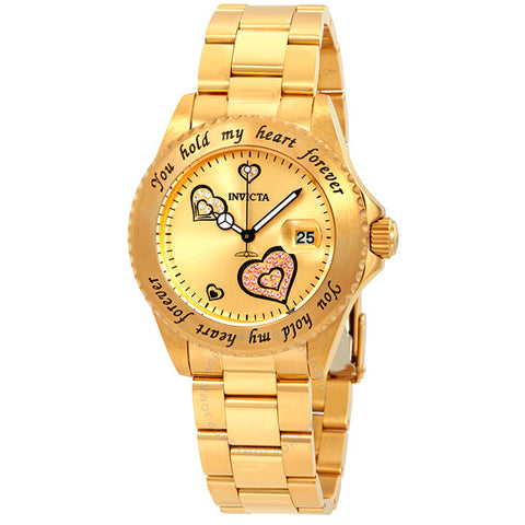 Invicta Women's 14732 Angel Gold Dial Gold-plated Watch