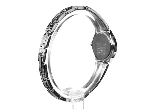 Seiko Women's SUP205 Classic Black Dial Stainless Steel Solar Watch