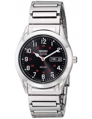 Seiko Men's SNE179 Stainless Steel Solar Watch