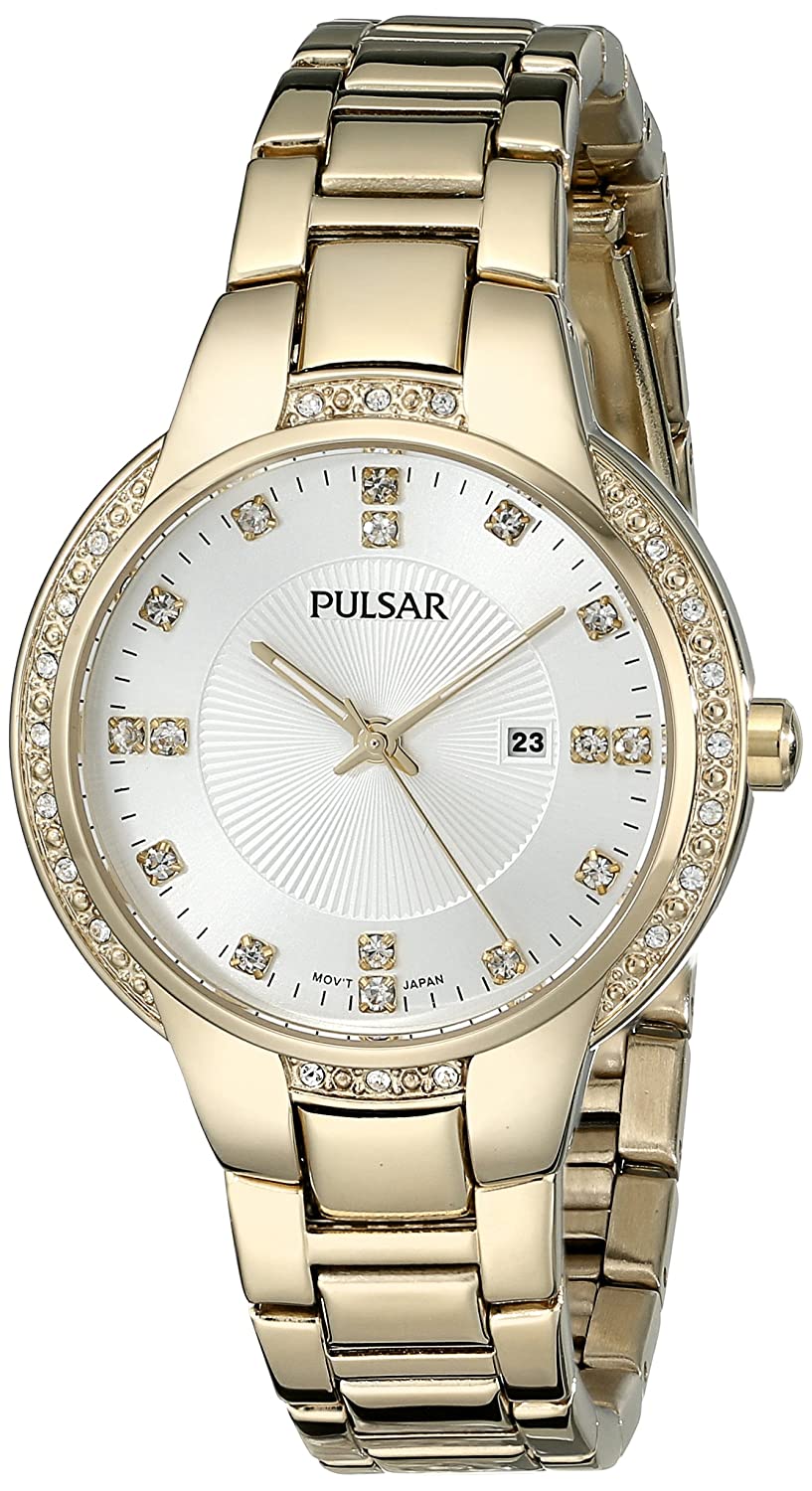 Pulsar Women's PJ2014 Analog Display Japanese Quartz Gold Watch